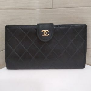 シャネル　ビコローレ　長財布　がま口